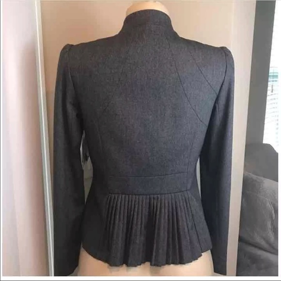 Grey Button Down Blazer By Mint - Picture 2 of 2